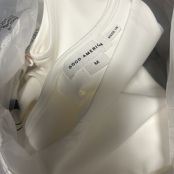 NWT Good American White Scuba Bodysuit - Picture 6 of 7